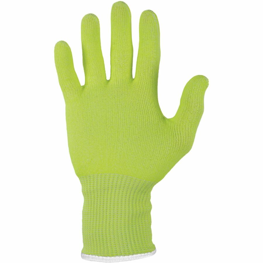 Ergodyne 7040 Cut-Resistant Food-Grade Gloves, XXL, 6.50" Length, Lime, HPPE Fiber, ANSI A4, EN388 Level 5, Breathable, Lightweight, High Visibility, 2 Pairs