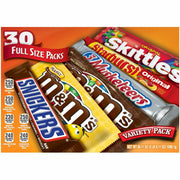 Mars Chocolate Variety Mix, Milk Chocolate & Peanut, 30 Bars per Carton