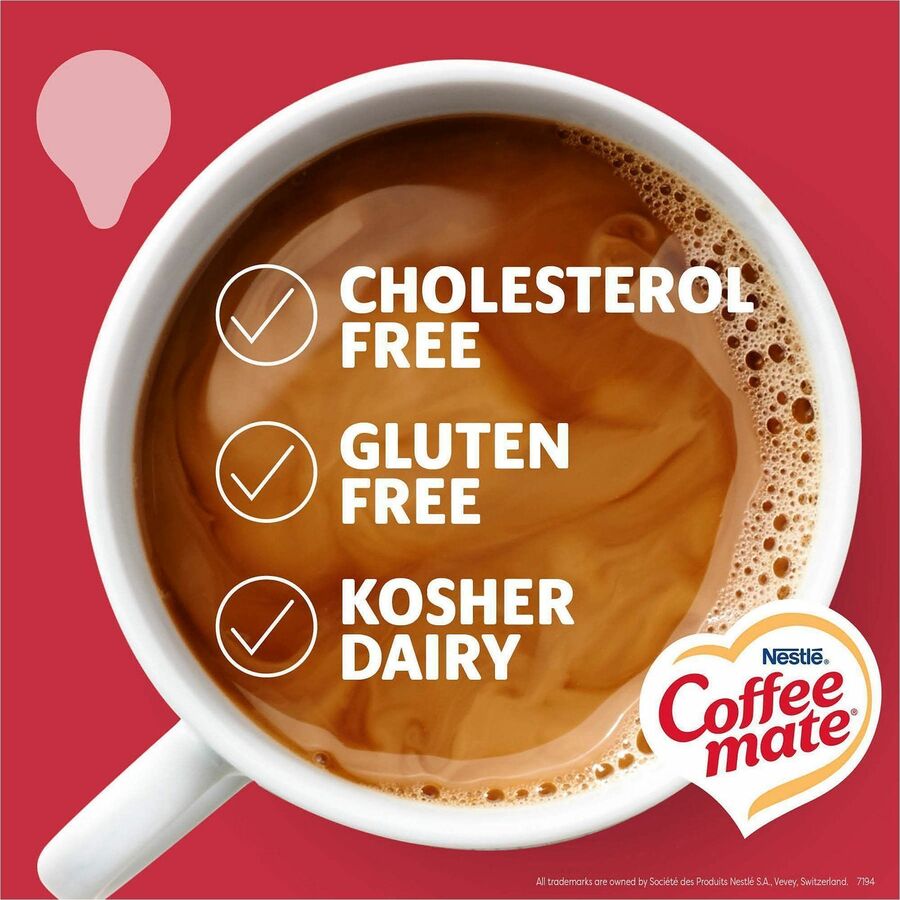 Coffee mate Peppermint Mocha Nondairy Liquid Creamer Singles, 0.38 fl oz, 1 Serving Each, 50/Box