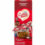 Coffee mate Peppermint Mocha Nondairy Liquid Creamer Singles, 0.38 fl oz, 1 Serving Each, 50/Box