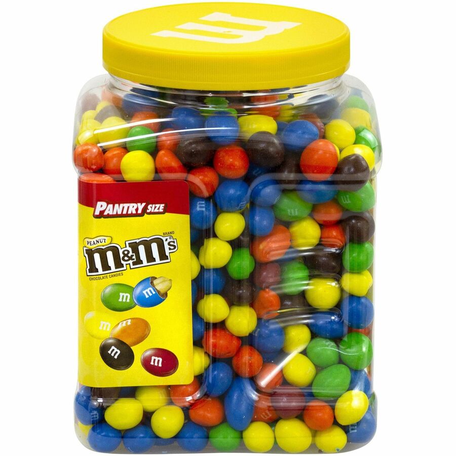 M&M's Peanut Chocolate Candies, Milk Chocolate Peanut, 3.87 lb, 1 Carton