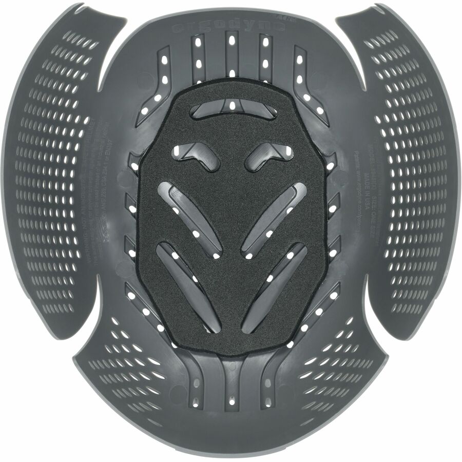 Recommended for: Mechanic, Baggage Handling, Factory, Industrial - Bump, Scrape, Bruise Protection - Polyethylene - Charcoal - Lightweight, Vented, Breathable, Impact Resistant, Durable, Comfortable, Padded - 1 Each