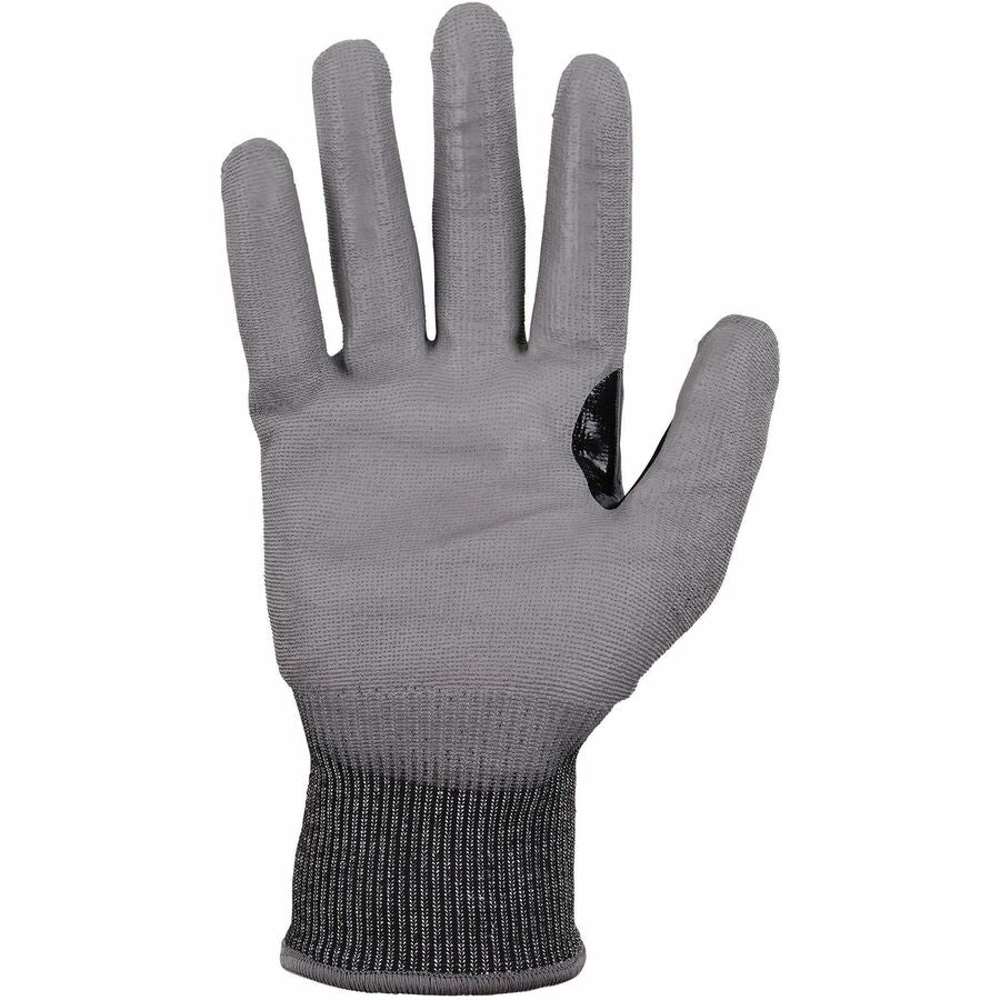 Ergodyne ProFlex 7071 PU-Coated Cut-Resistant Gloves, X-Large, Gray, HPPE, ANSI A7, 18-Gauge, Touchscreen Capable, Reinforced Thumb Saddle, Machine Washable, 2 Pairs per Pack