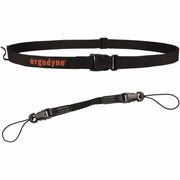 Ergodyne 3135 Barcode Scanner Belt + Hook, Adjustable, Large, Buckle Attachment, Black Polyester, 1 Each
