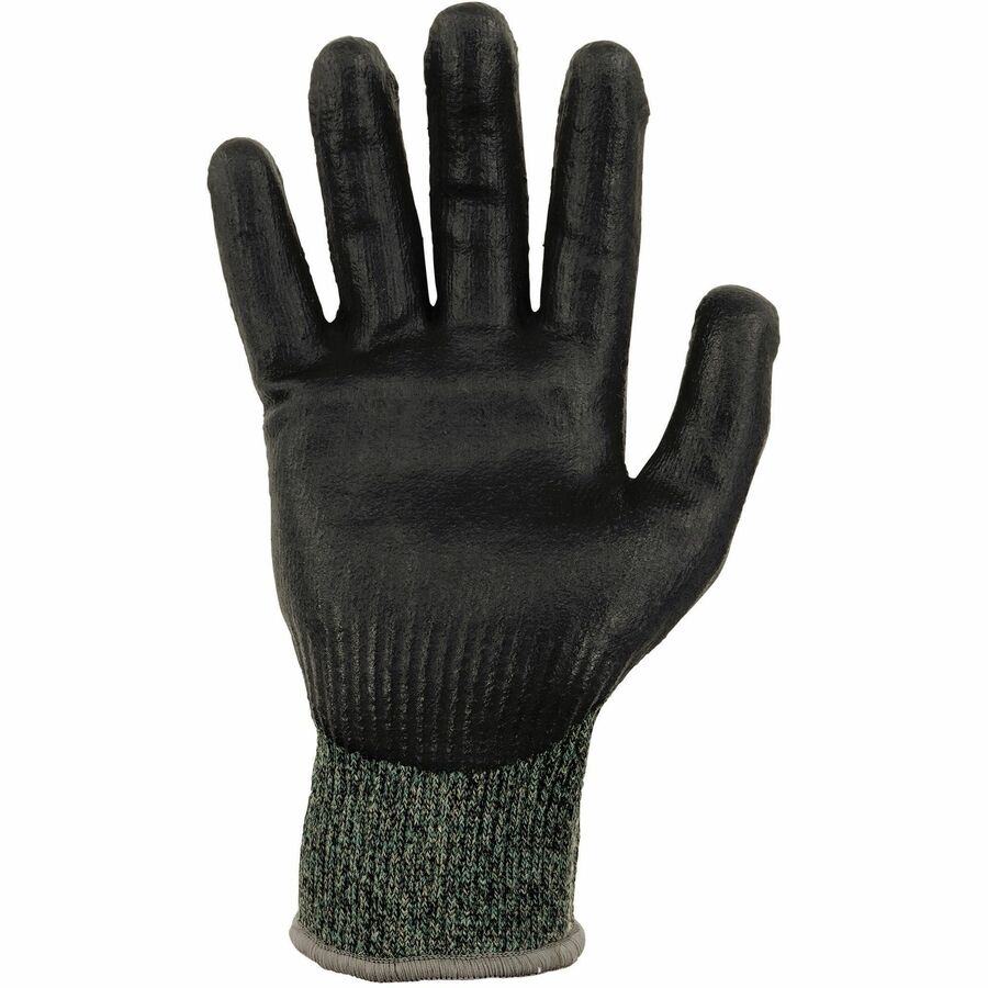 Ergodyne 7070 Nitrile-Coated Cut-Resistant Gloves, X-Large, Green, Synthetic Fiber, Touchscreen Capable, Heat, Cut & Abrasion Resistant, Machine Washable, 2 Pairs per Pack
