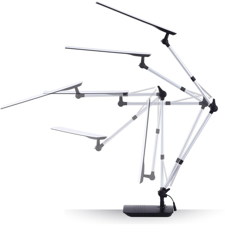 Bostitch Dual Swing Arm Desk Lamp, Black
