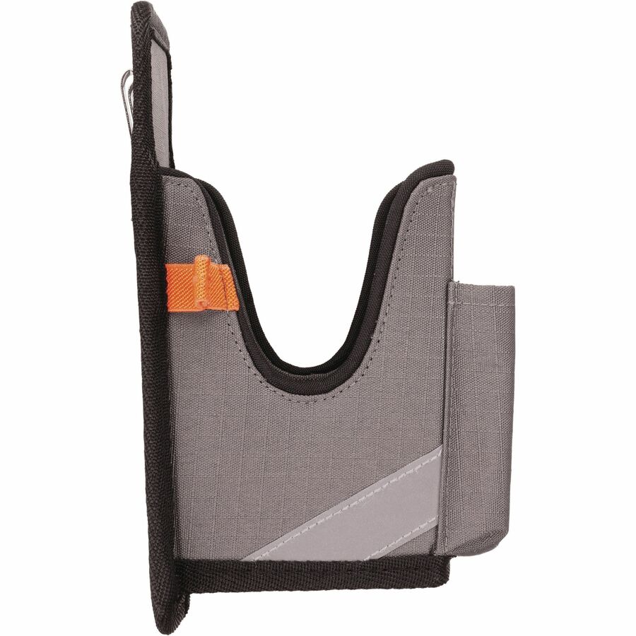 Ergodyne Squids 5541 Rugged Holster Carrying Case, Drop & Abrasion Resistant, Polyester Ripstop, Belt Clip, Large Size, Gray, 8.3" x 3.5" x 4.3", 1 Each