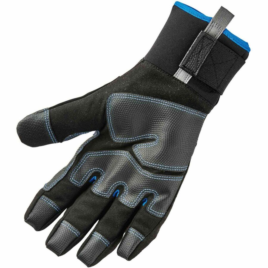Ergodyne 818WP Thermal Waterproof Work Gloves, Medium, Black, 5" Length, Touchscreen Capable, Machine Washable, Windproof, Weather Resistant, Reinforced Fingertip, 2 Pairs