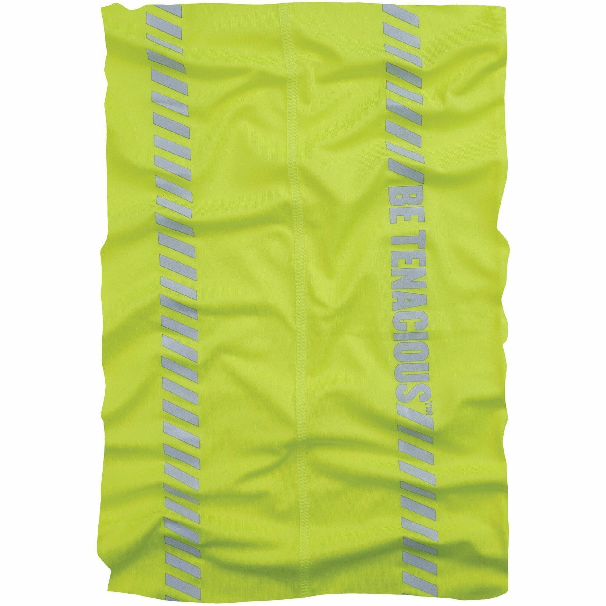 Ergodyne Chill-Its 6487R Cooling Multi-Band, Lime, Fabric/Polyester/Microfiber/Spandex, Knit, Moisture Wicking, Wind & UV Resistant, Anti-odor, Stretchable, High Visibility, Reflective Accent, 1 Each