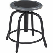 NPS® 18”-25” Height Adjustable Designer Stool, Surface Color: Black, Frame Color: Black
