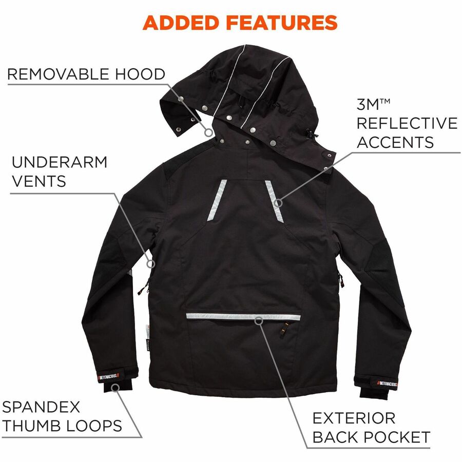 4XL Size - Nylon, Spandex - Black