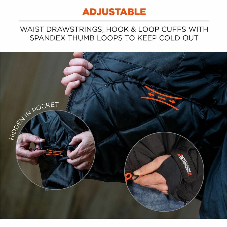 4XL Size - Nylon, Spandex - Black