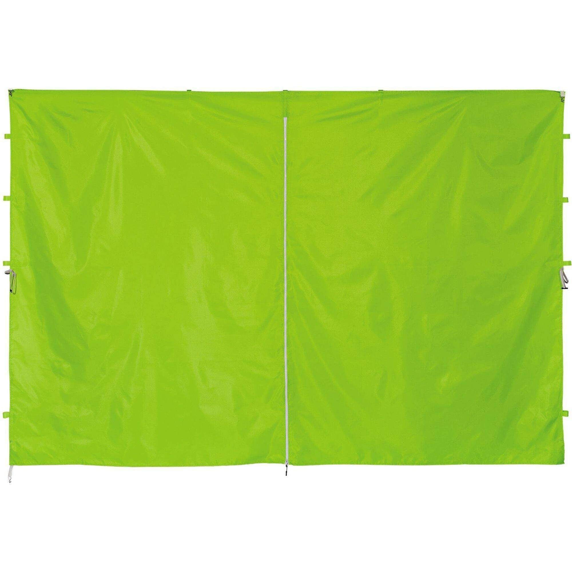 Ergodyne Shax 6096 Pop-Up Tent Sidewall, Water Repellent, Lime, Polyester, 1 Each