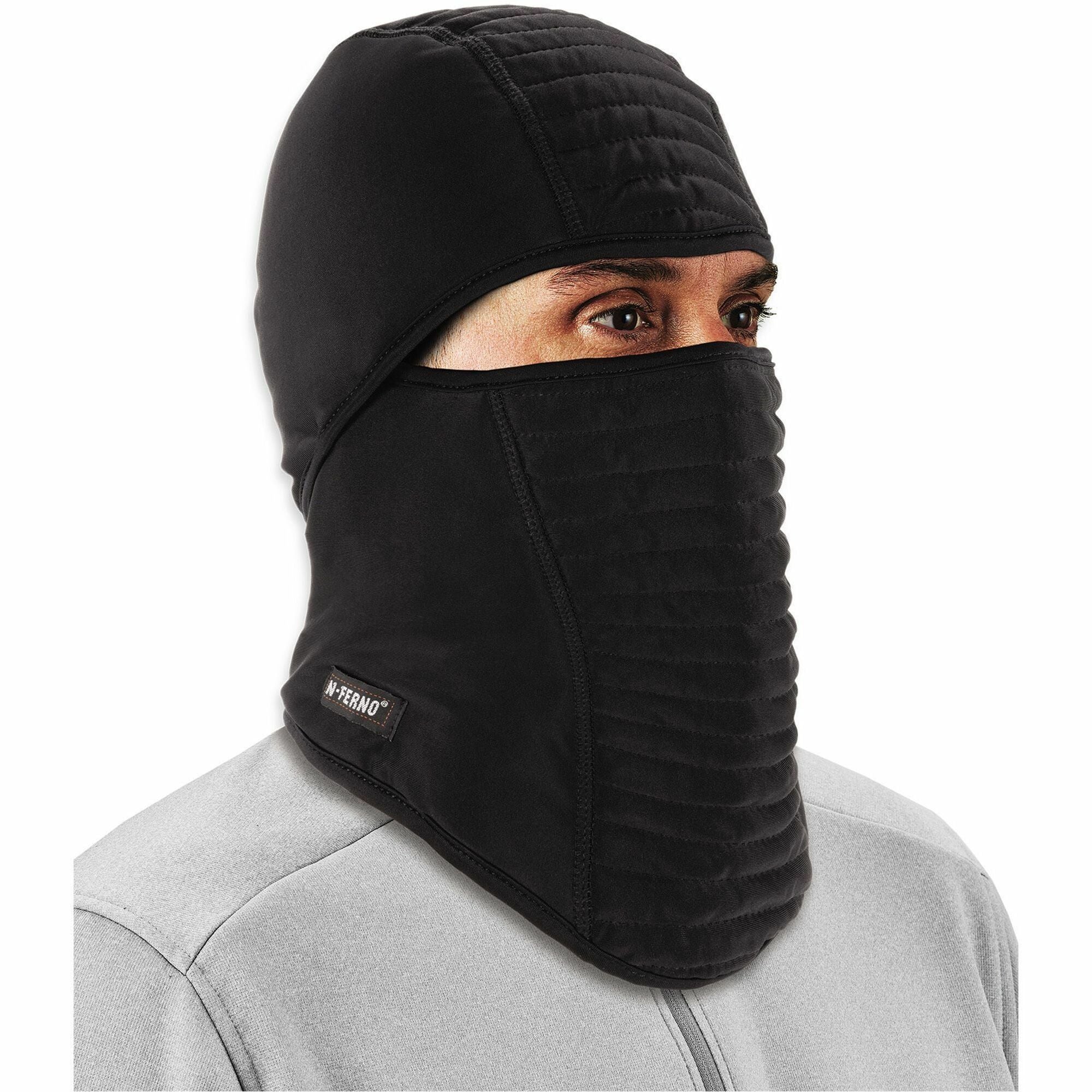 Polyester, Spandex, Fleece, Fabric - Black