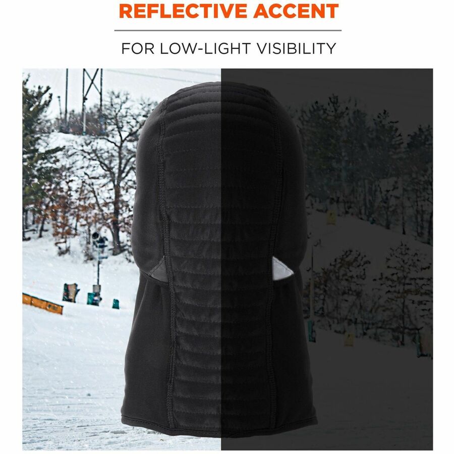 Polyester, Spandex, Fleece, Fabric - Black