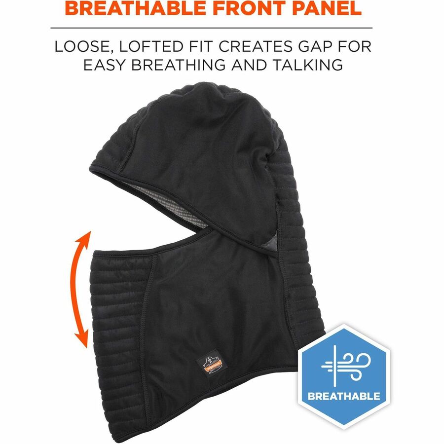 Polyester, Spandex, Fleece, Fabric - Black