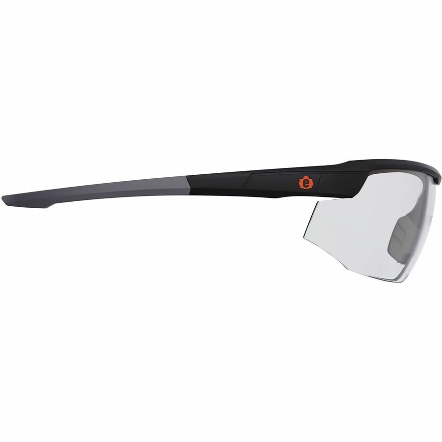 Ergodyne SKOLL Anti-Fog Smoke Lens Safety Glasses, Matte Black, Black