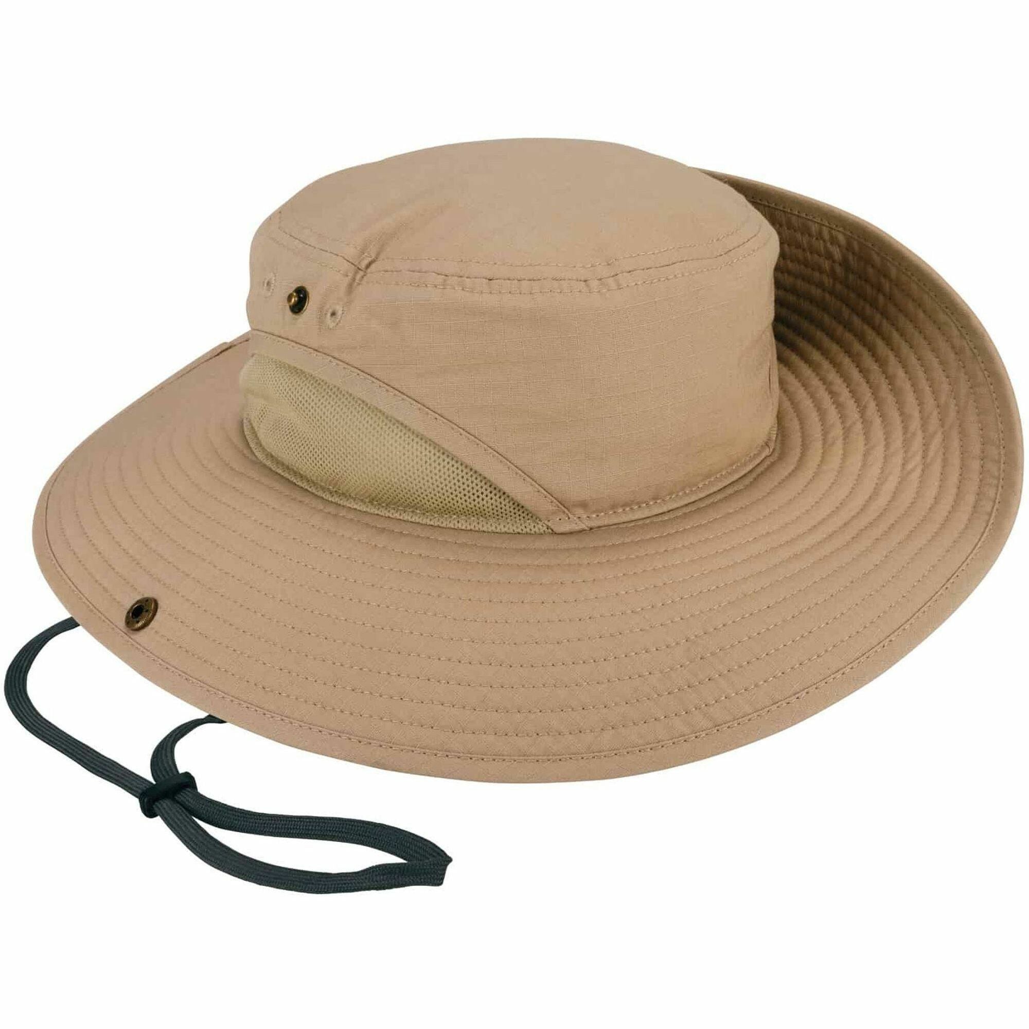 Ergodyne 8936 Lightweight Ranger Hat, Small/Medium, Polyester, Khaki, 1 Each