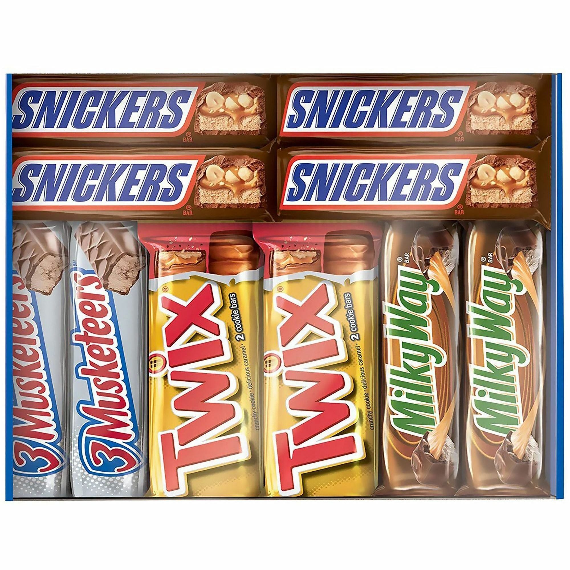 Mars Chocolate Variety Mix, Chocolate & Almond, Individually Wrapped, 3.44 lb, 30 Count Carton