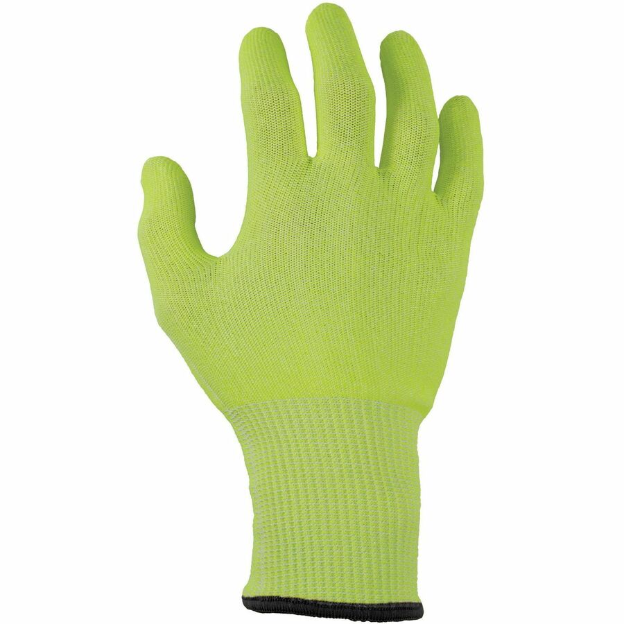 Ergodyne 7040 Cut-Resistant Food-Grade Gloves, X-Large, Lime, 6.50" Length, HPPE Fiber, ANSI A4, EN388 Level 5, Breathable, Lightweight, High Visibility, 2 Pairs