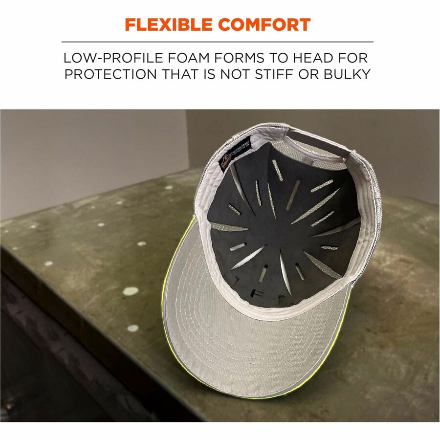 Bump, Scrape, Bruise Protection - Soft Foam - Black - Vented, Ultra-lightweight, Comfortable, Breathable - 1 Each