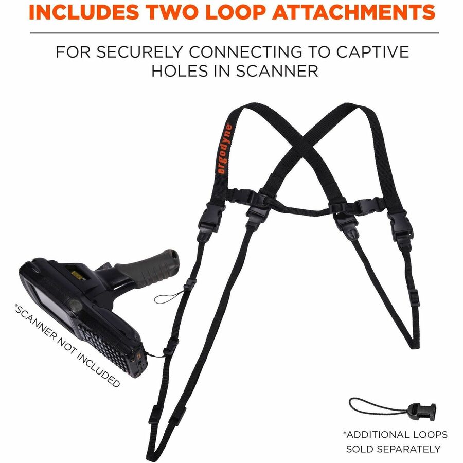 Adjustable - Extra Large (XL) - Buckle Attachment - Black - Polyester - 1 Each