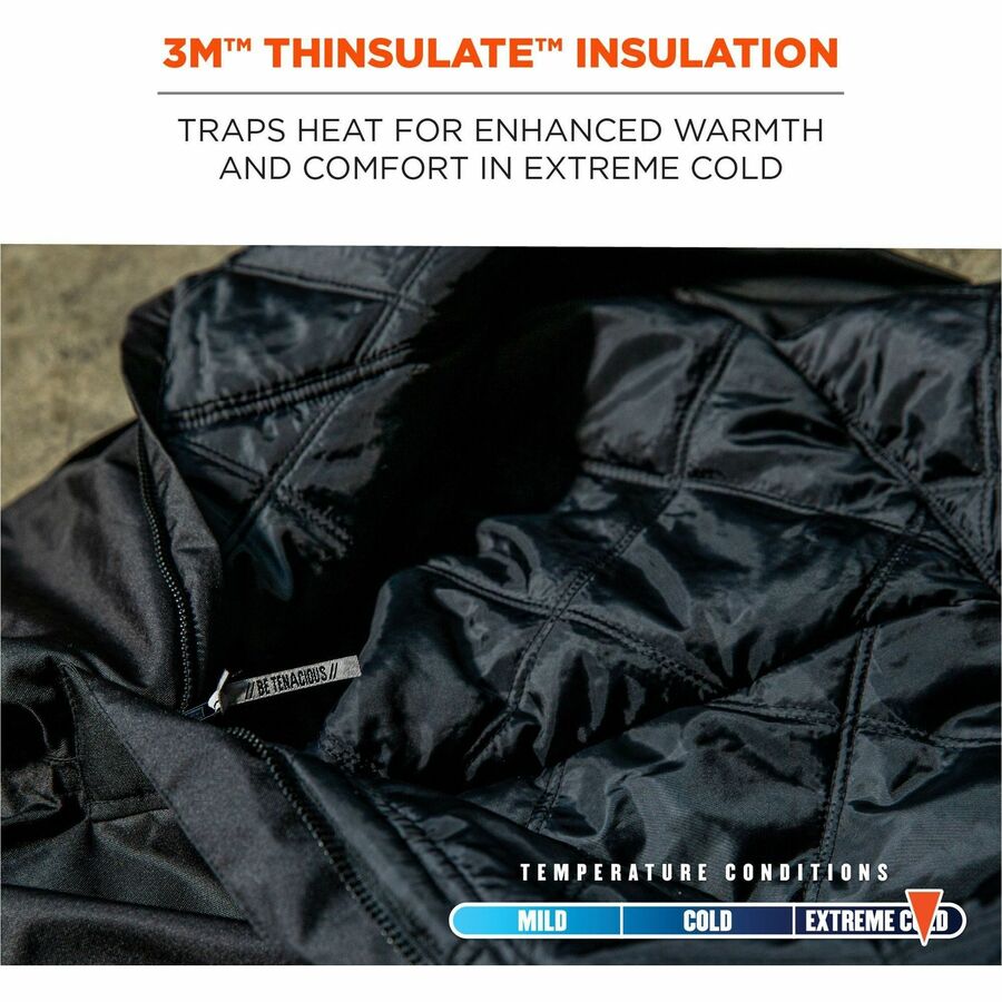 Bib Overall - 4XL - Black - 1600D Nylon, 500D Nylon, Nylon
