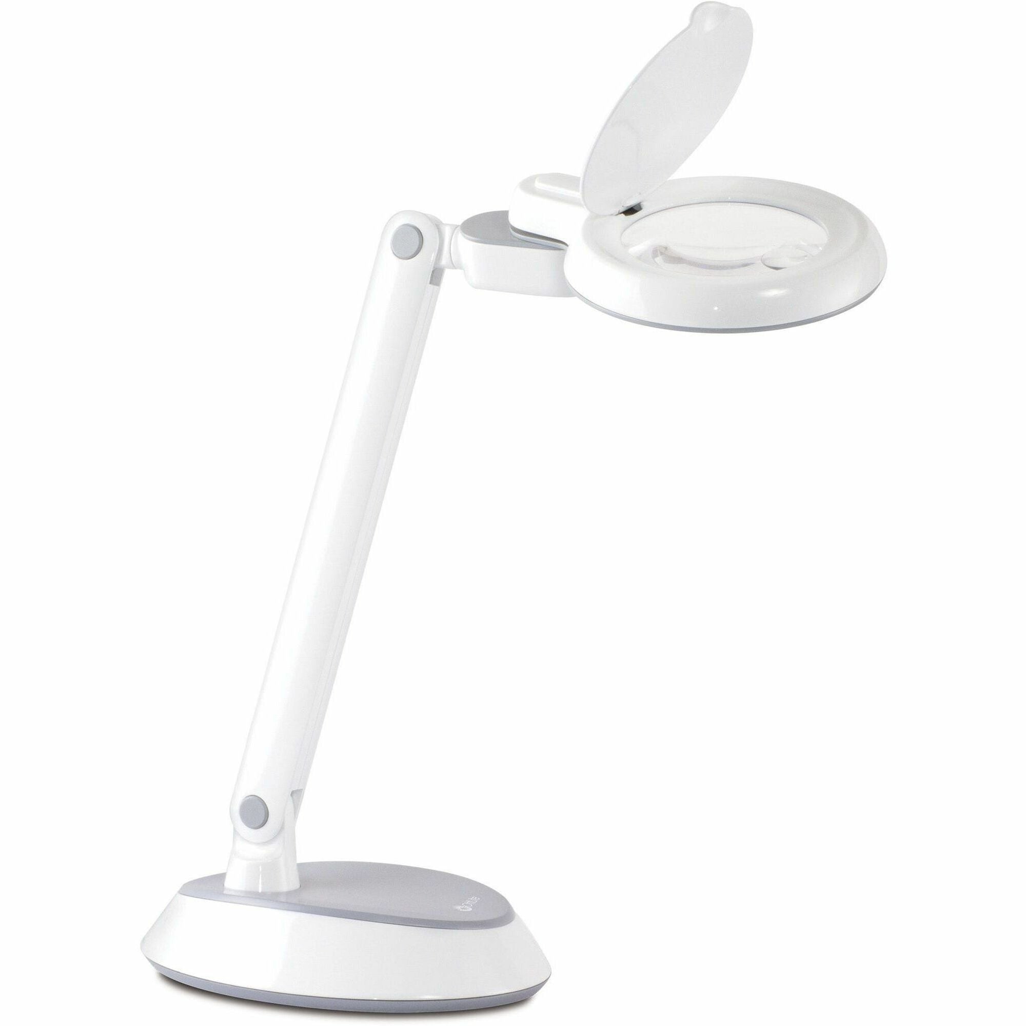 OttLite Space-Saving LED Magnifier Desk Lamp