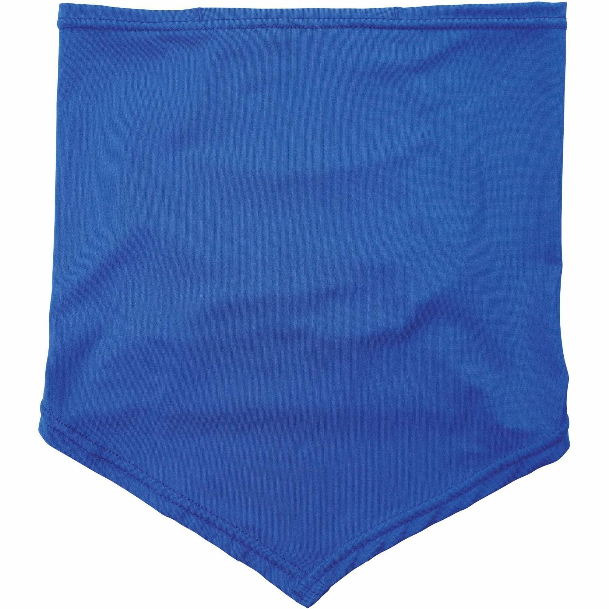 Ergodyne 6483 Cooling Neck Gaiter Bandana with Pocket, Small/Medium, Blue, Spandex/Polyester/MicroFiber, 1 Each
