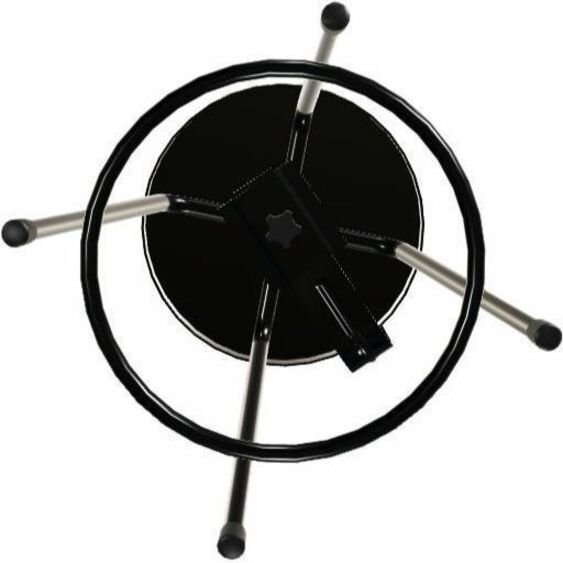 NPS® 24" Heavy Duty Vinyl Padded Steel Stool with Backrest, Surface Color: Black, Frame Color: Black