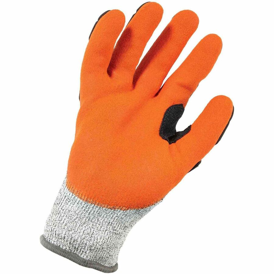 Ergodyne ProFlex 922CR Dorsal Cut-Resistant Gloves, XXL, 6.25" Length, Nitrile Coated, Gray, HPPE/Nylon Spandex, Impact & Abrasion Resistant, Superior Grip, High Visibility, 2 Pairs