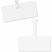 3.62" Length x 1.50" Width - Strap Fastener - Plastic - White - 10 / Pack