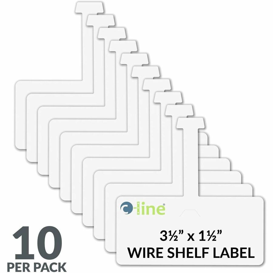 3.62" Length x 1.50" Width - Strap Fastener - Plastic - White - 10 / Pack