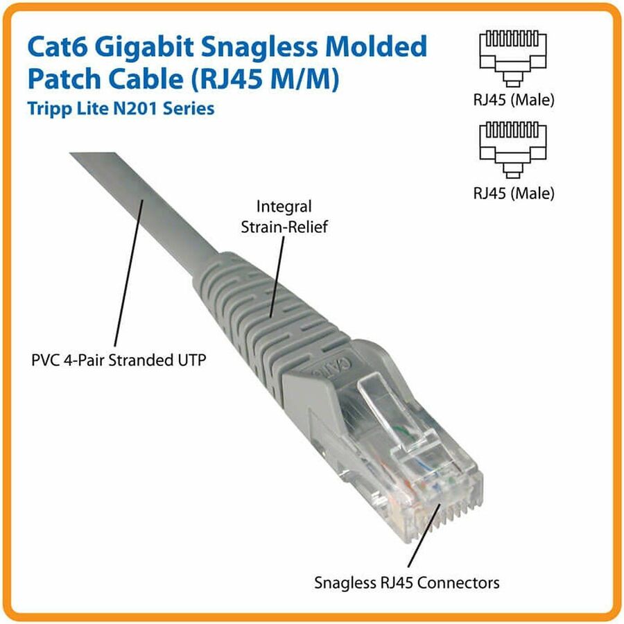 25 ft Category 6 Network Cable for Network Device - First End: 1 x RJ-45 Network - Male - Second End: 1 x RJ-45 Network - Male - 10 Gbit/s - Patch Cable - Gold Plated Contact - CM - 24 AWG - Black