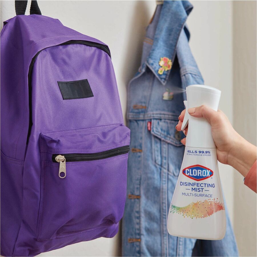 Clorox Disinfecting, Sanitizing & Antibacterial Mist Refill, Lemongrass Mandarin Scent, Non-aerosol, Bleach-free, White, 16 fl oz, 1 Each