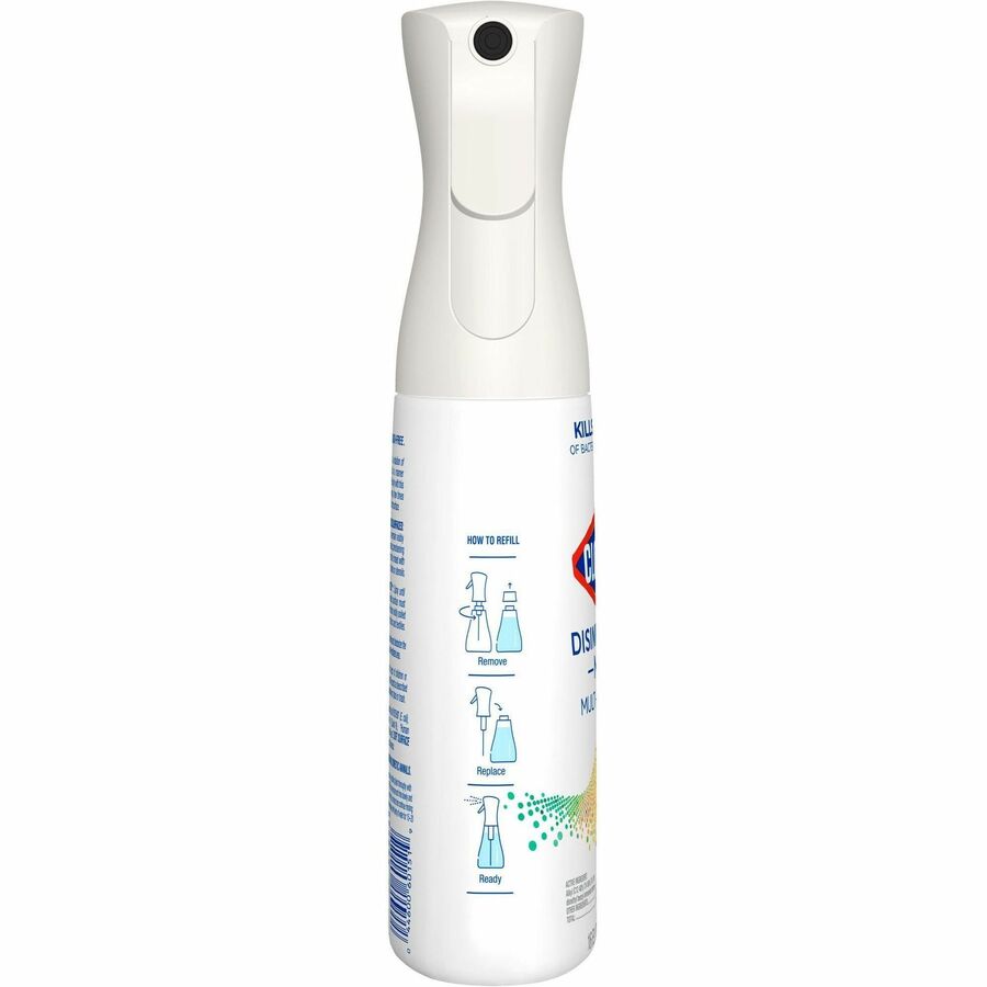 Clorox Disinfecting, Sanitizing & Antibacterial Mist, Lemongrass Mandarin Scent, Non-aerosol, Bleach-free, White, 16 fl oz, 1 Each