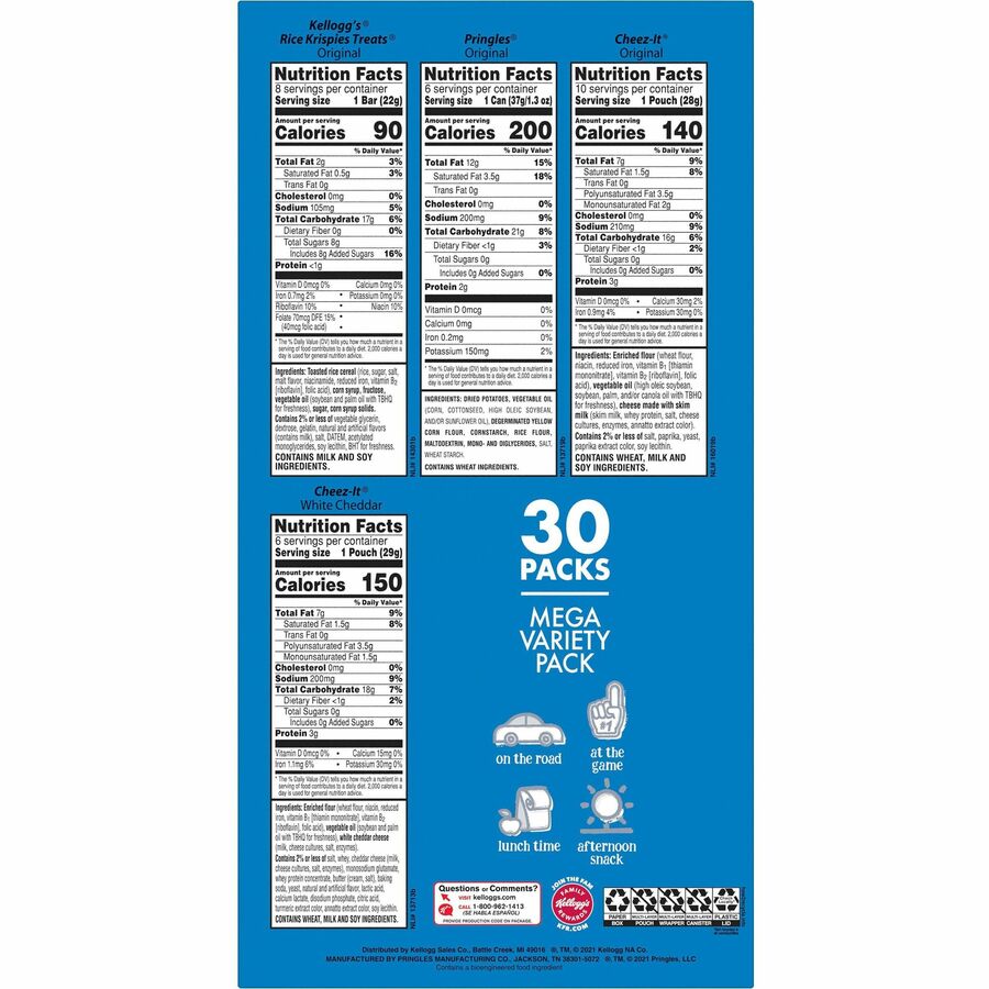 Kellogg's Snacks Mega Variety Pack