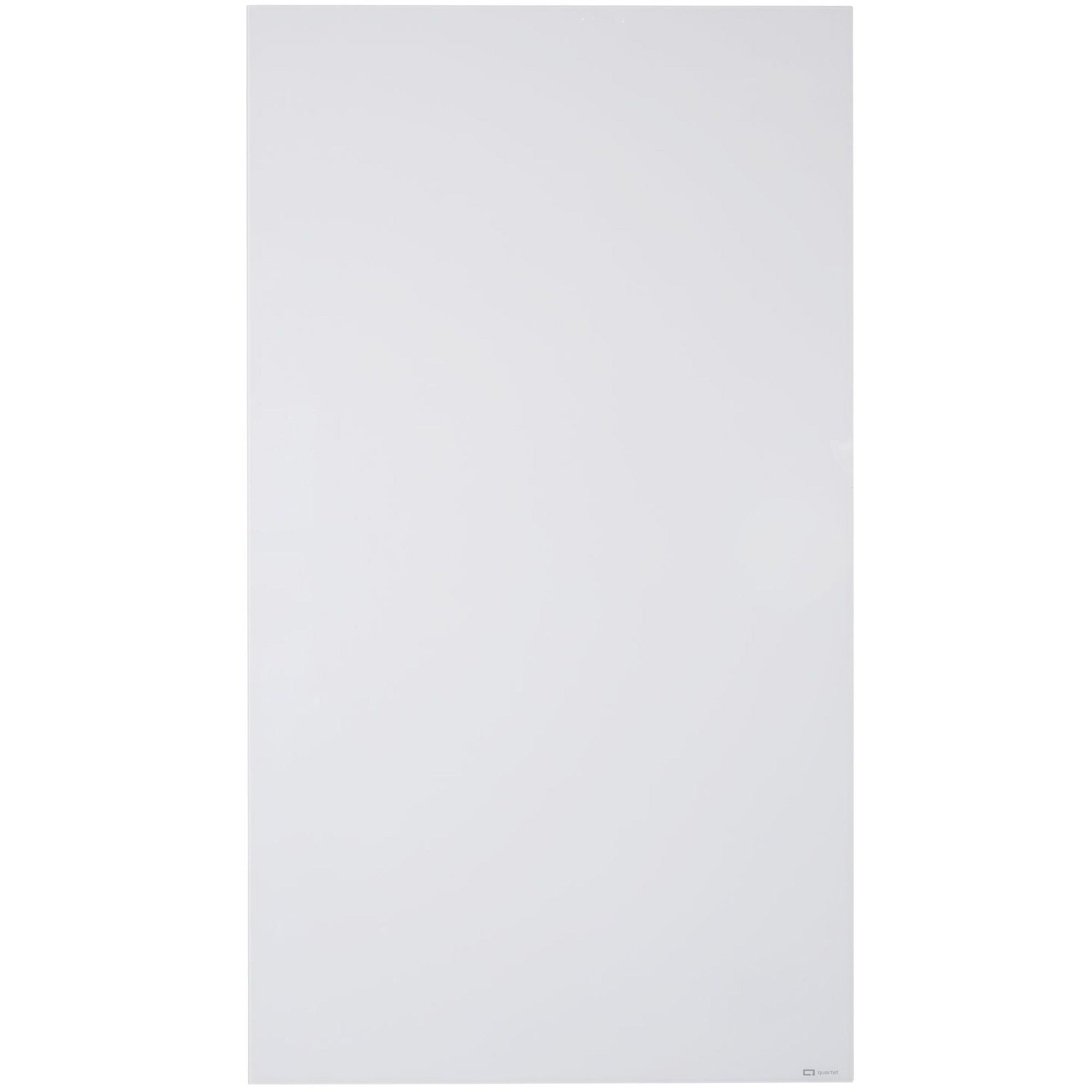 72" (6 ft) Width x 42" (3.5 ft) Height - White Glass Surface - Rectangle - Vertical - Magnetic - 1 Each