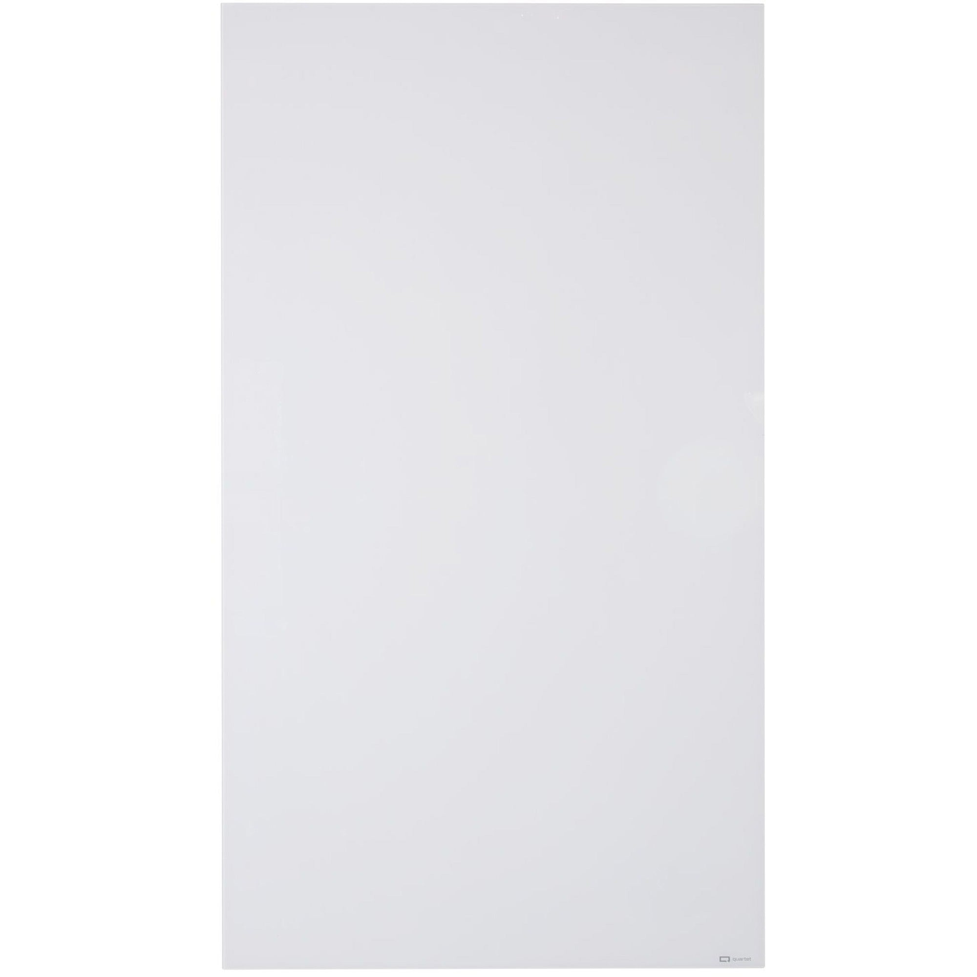 85" (7.1 ft) Width x 48" (4 ft) Height - White Glass Surface - Rectangle - Vertical - Magnetic - 1 Each