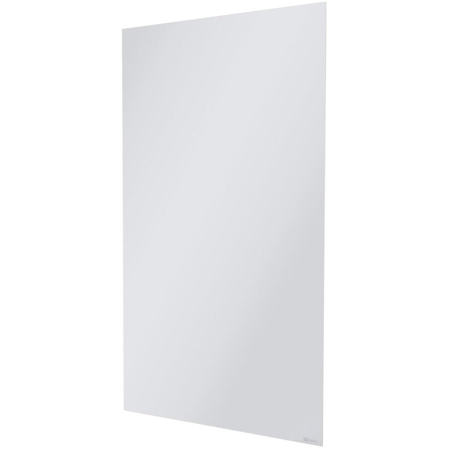 85" (7.1 ft) Width x 48" (4 ft) Height - White Glass Surface - Rectangle - Vertical - Magnetic - 1 Each