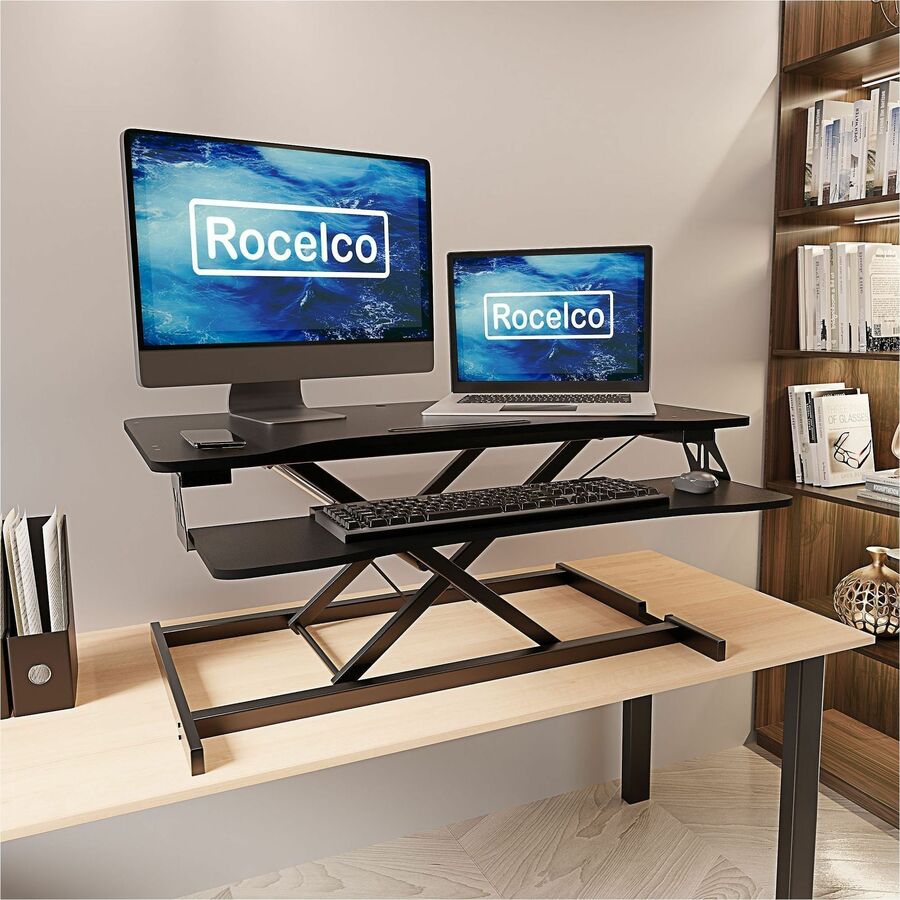 Rocelco VADR 31.5" Hi-Lift Adjustable Desk Riser