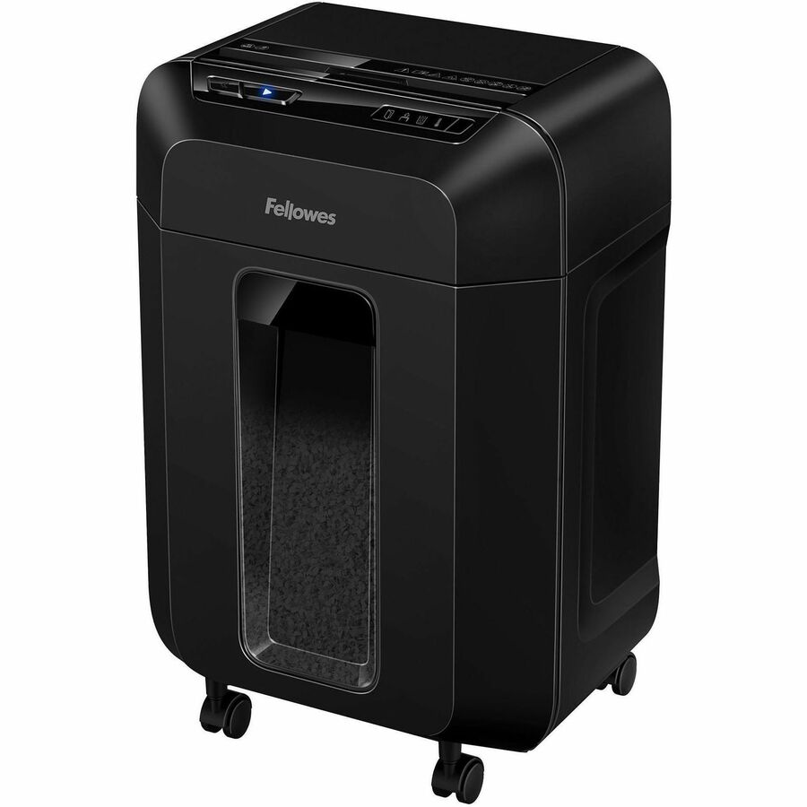 Continuous Shredder - Micro Cut - 10 Per Pass - for shredding Credit Card, Paper, Paper Clip, Staples - P-4 - 10 Minute Run Time - 4.50 gal Wastebin Capacity - Black