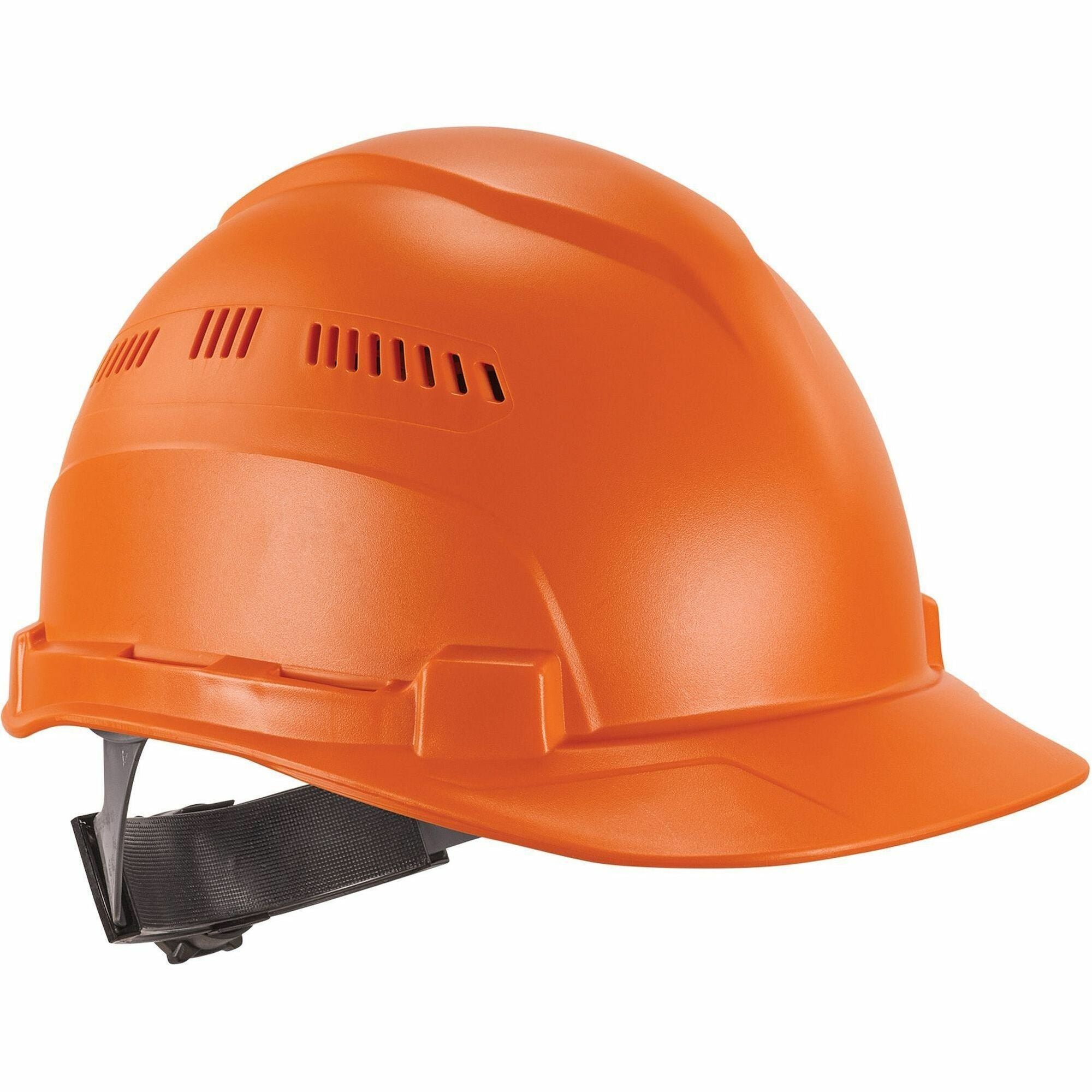 Ergodyne 8966 Lightweight Cap-Style Hard Hat, High-Density Polyethylene, Orange, Adjustable Ratchet, Ventilated, Sweatband, Anti-impact, 6-Point Suspension, 1 Each