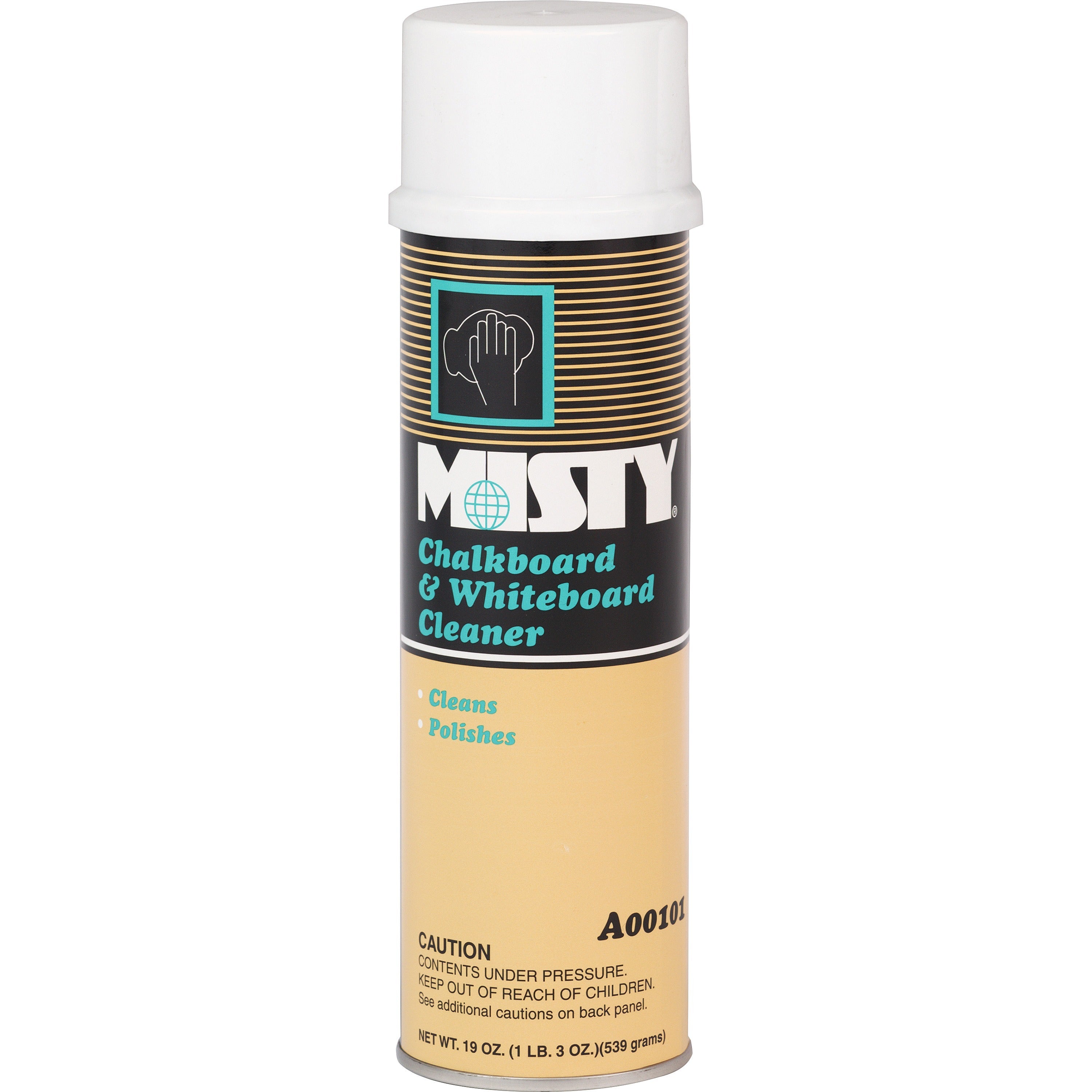 For Whiteboard, Chalkboard - Foam Spray - 19 fl oz (0.6 quart) - Sassafrass Scent - Non Ammoniated, Pleasant Scent - White - 12 / Carton
