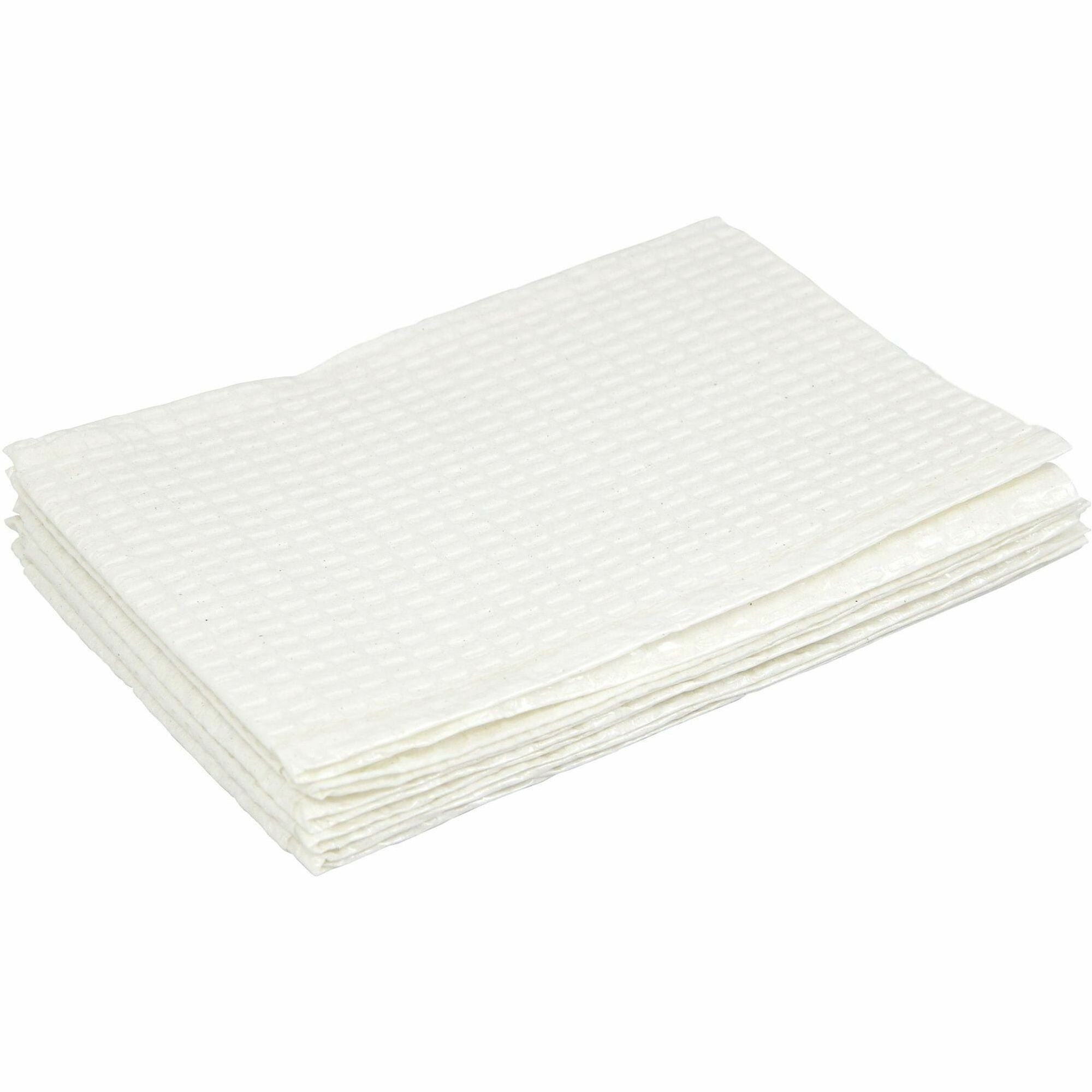 17.88" Length x 13.50" Width - High-density Polyethylene (HDPE) - White - 500 / Carton