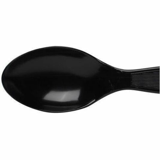 Dixie Heavy Weight Black Polystyrene Disposable Teaspoons, 6" Length, 1000 per Case