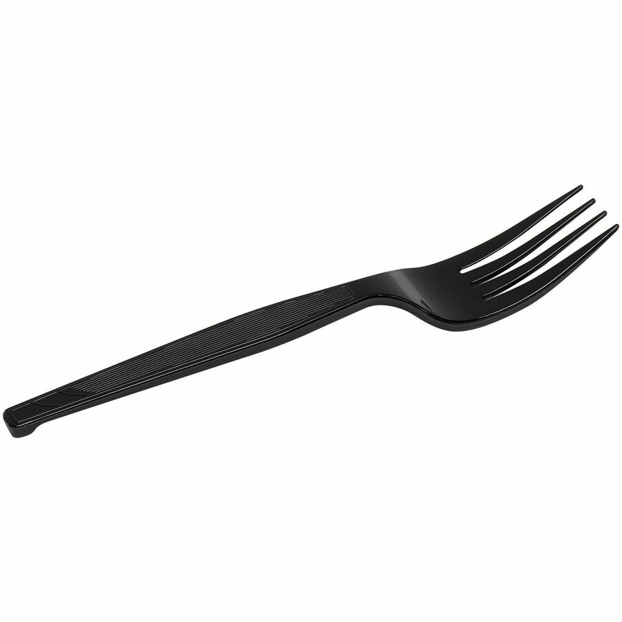 Dixie Heavy Weight Black Polypropylene Disposable Forks, 1000 per Case