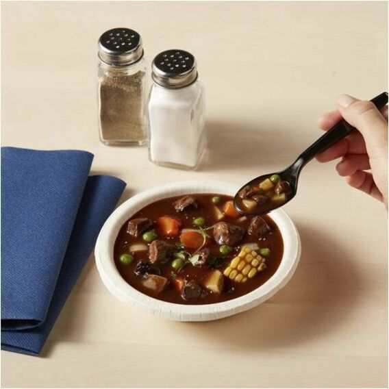 Dixie Heavy Weight Black Polypropylene Disposable Teaspoons, 1000 per Case
