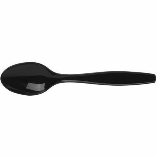 Dixie Heavy Weight Black Polypropylene Disposable Teaspoons, 1000 per Case