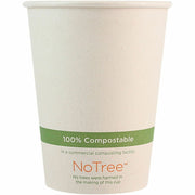 World Centric NoTree Paper Hot Cups, 12 fl oz, Natural, Paper, 20/Carton